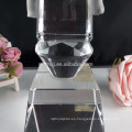 Venta caliente mejor calidad trofeo de cristal y placa de premio